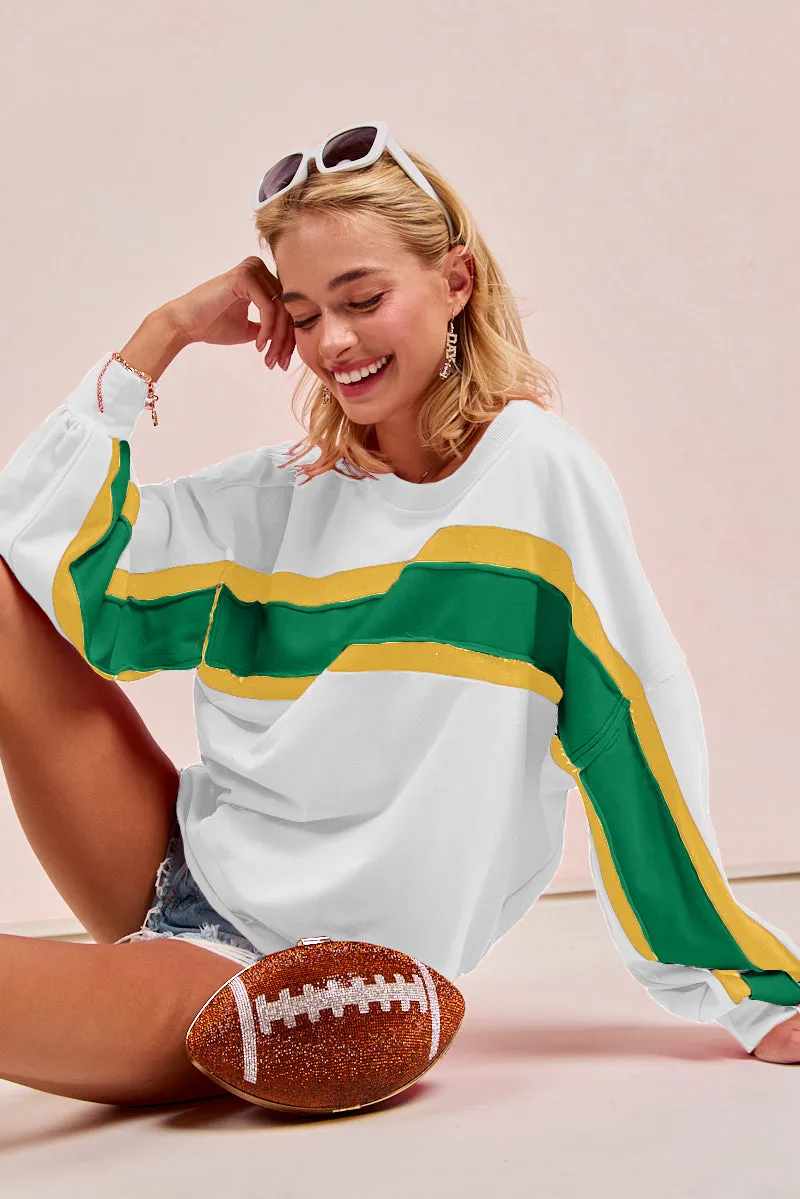 MultiPocket Configuration IT1485S-06 | GAMEDAY THEME FRENCH TERRY COLOR BLOCK TOP