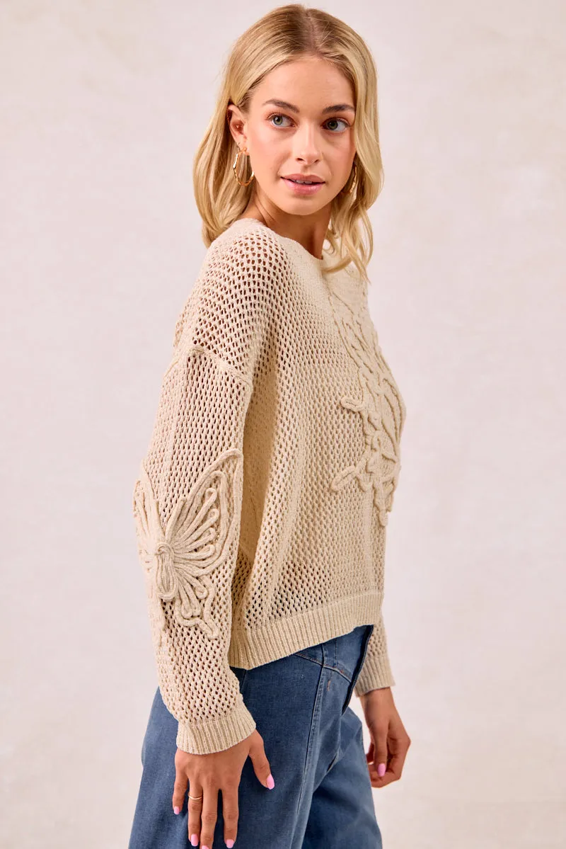 Multipurpose Design Corduroy texture IT3750-01 | FLOWER THREAD EMBROIDERED POINTELEE TOP