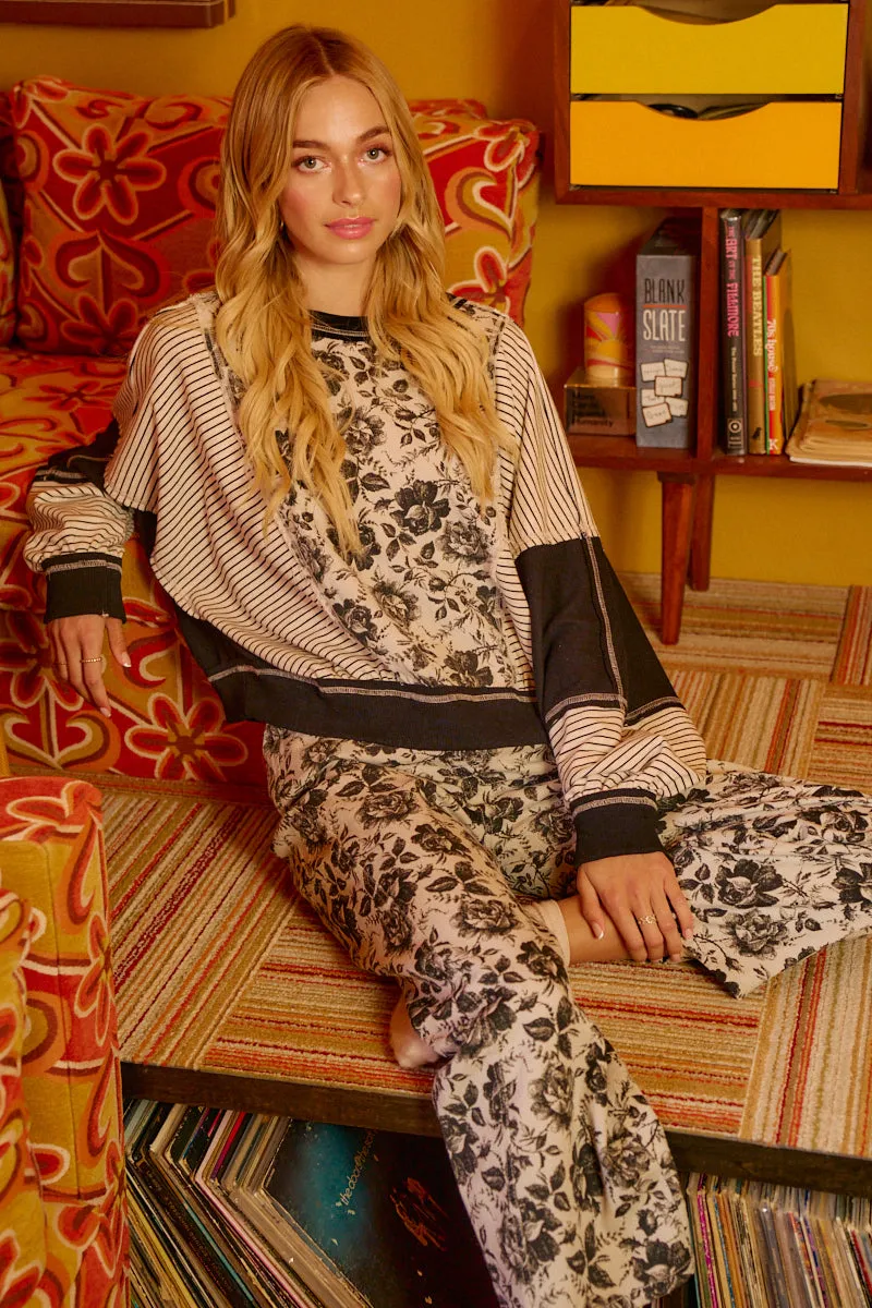 Anti Static Finish Travel Ready Fit IT3795S-11 | ROSE TWILL AND STRIPE MIX AND MATCH TOP