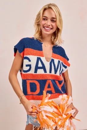 Basic Wardrobe UltraSoftInterior IT4126S-03 | GAMEDAY THEME SLEEVELESS KNIT TOP