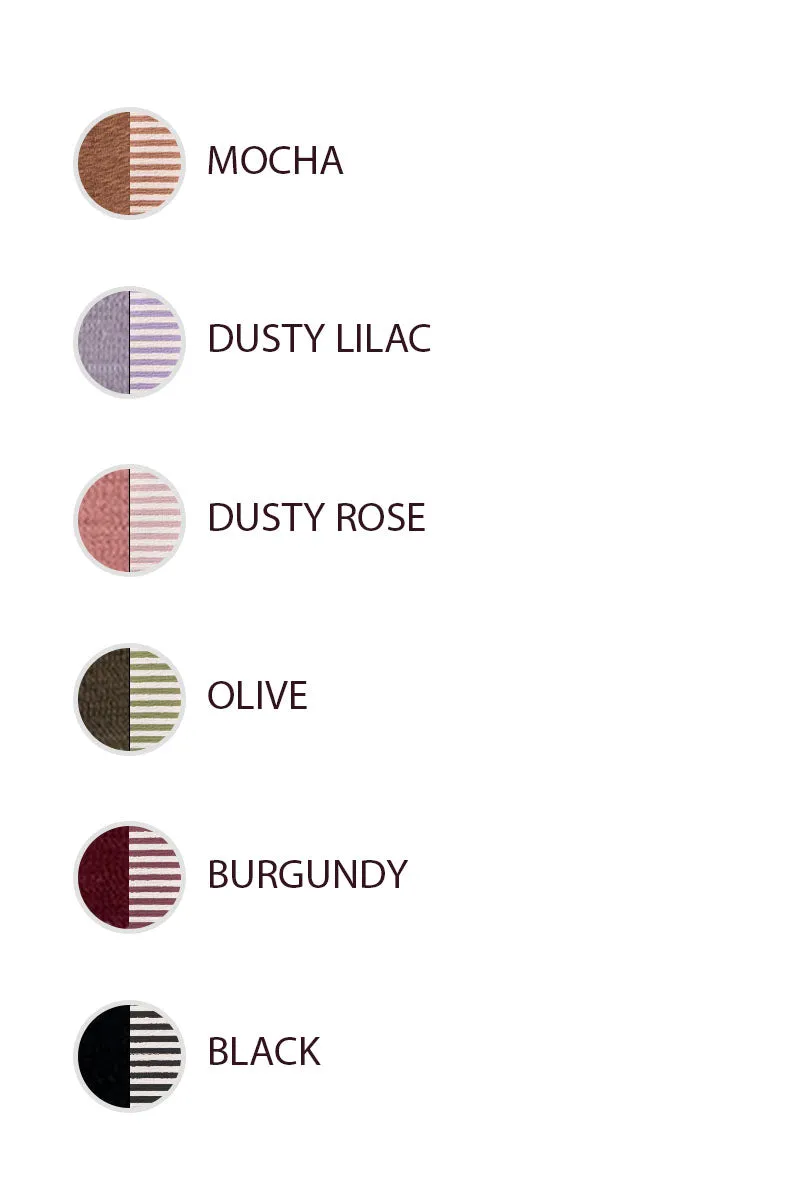 IT4731S-02 | SLUB KNIT WITH STRIPE COMBO V NECK TOP Softshell Technology Windproof Inner Layer