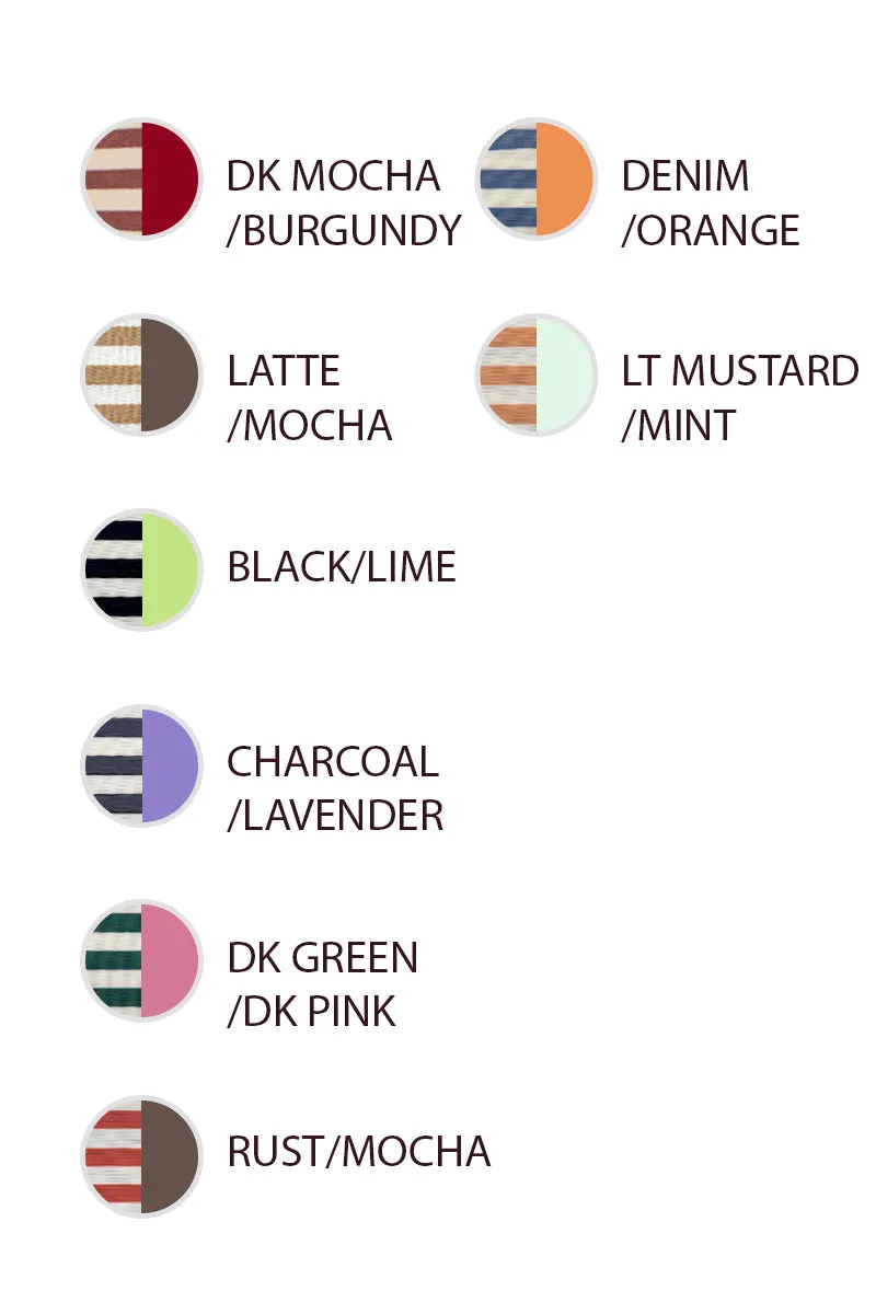 Natural Tones Work Friendly IT4874S-01 | STRIPE TERRY WITH CONTRAST BINDING TOP