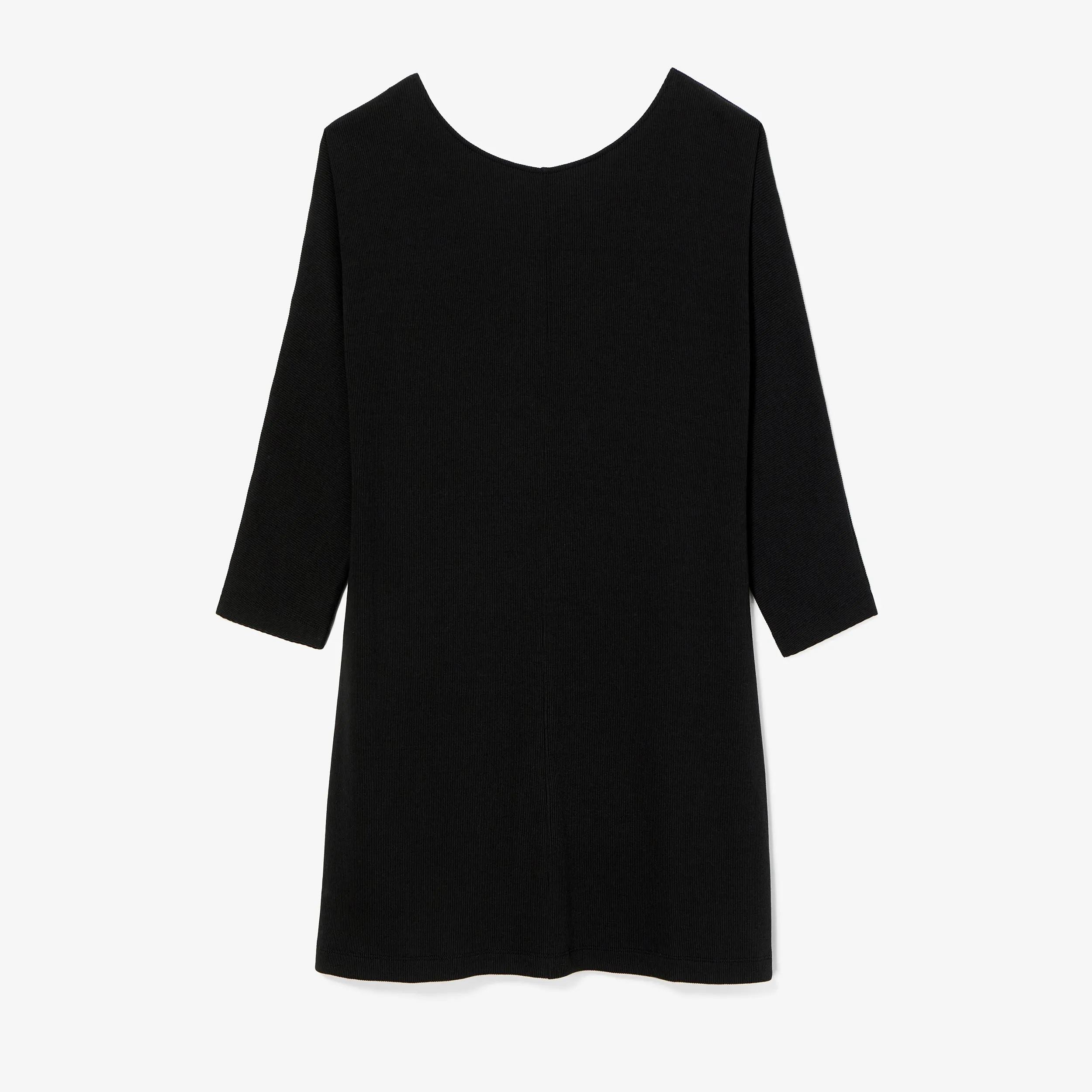Ivana Toss-On Dress - Plush Pima :: Black WaterSaving Manufacturing Friction Resistant Finish Simple Shirt