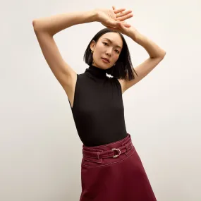 Quick Dry Tech Jett Tank - Organic Ribbed Pima Cotton :: Black