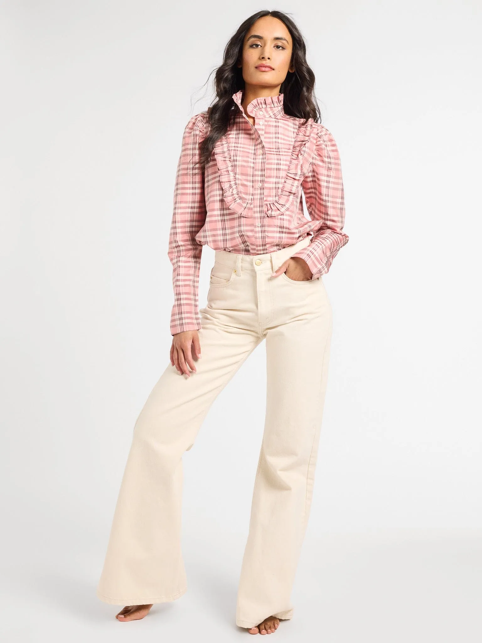 Jolie Top in Sugarplum Taffeta HighElasticity