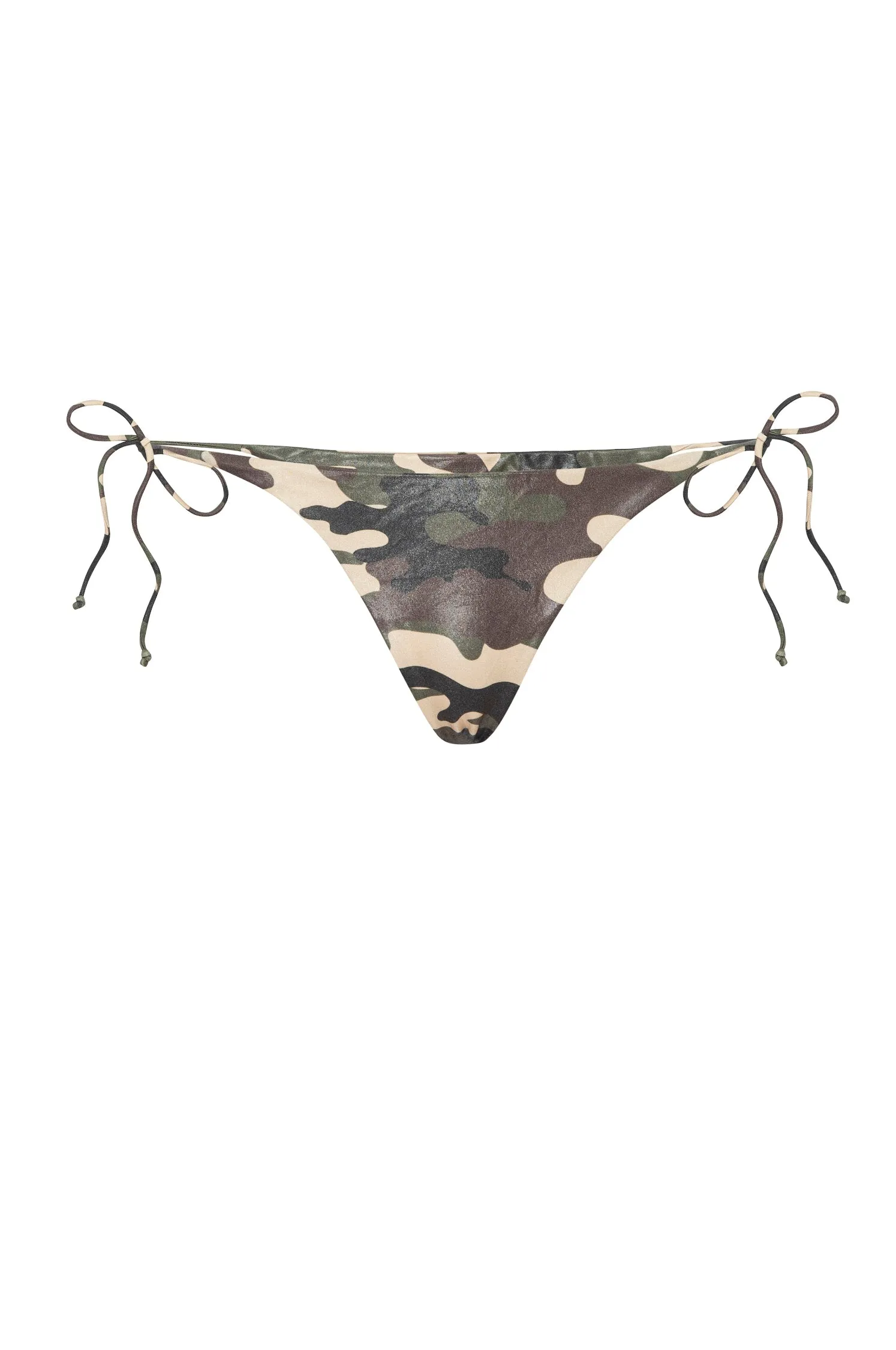 Playful Vibes Summer Relaxation KAUAI BIKINI BOTTOM - METALLIC CAMO
