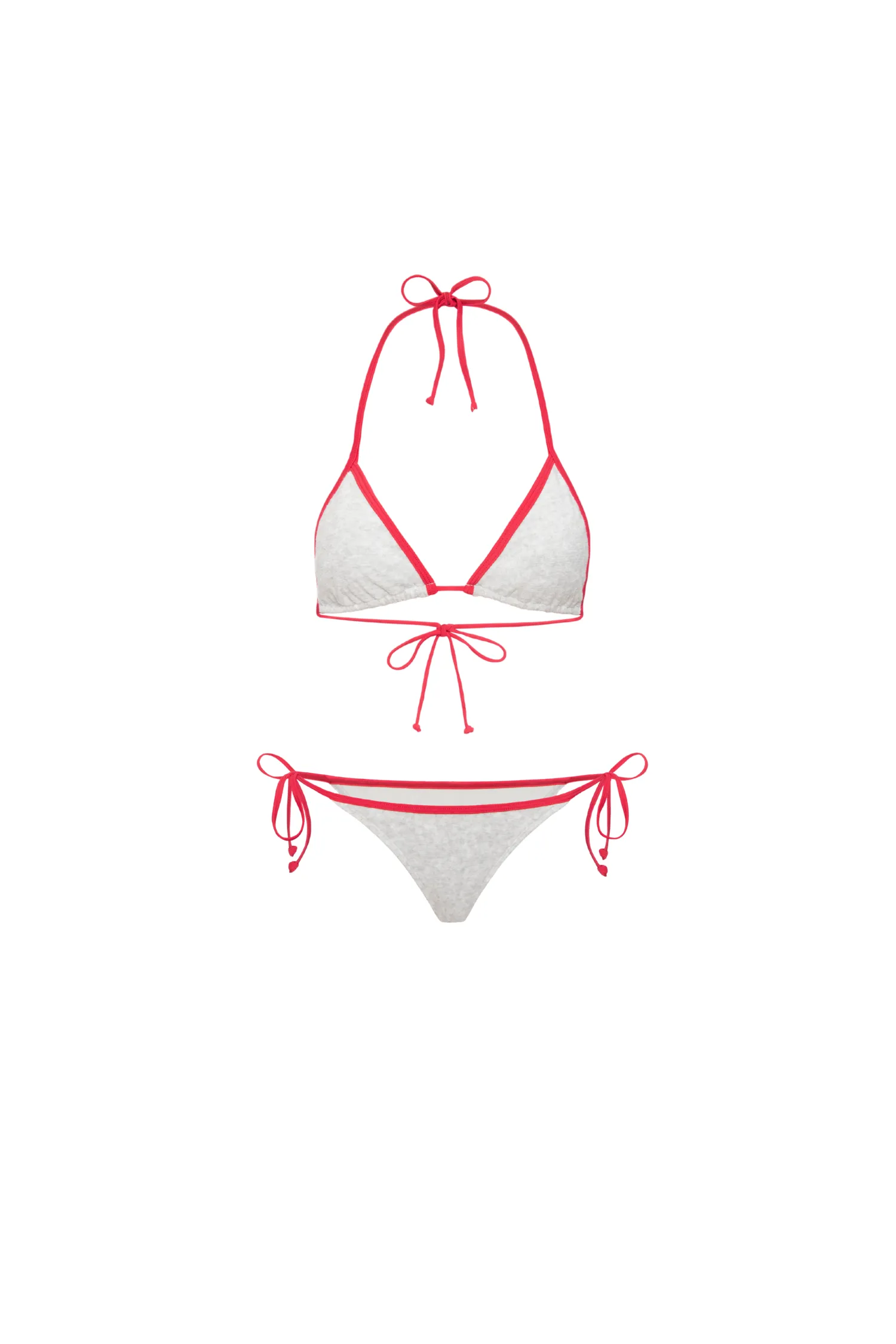 Buttery Soft Feel Reinforced Buttonholes KAUAI BIKINI - HEATHER GREY