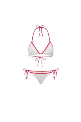 KAUAI BIKINI - HEATHER GREY Ribbed Trim Details