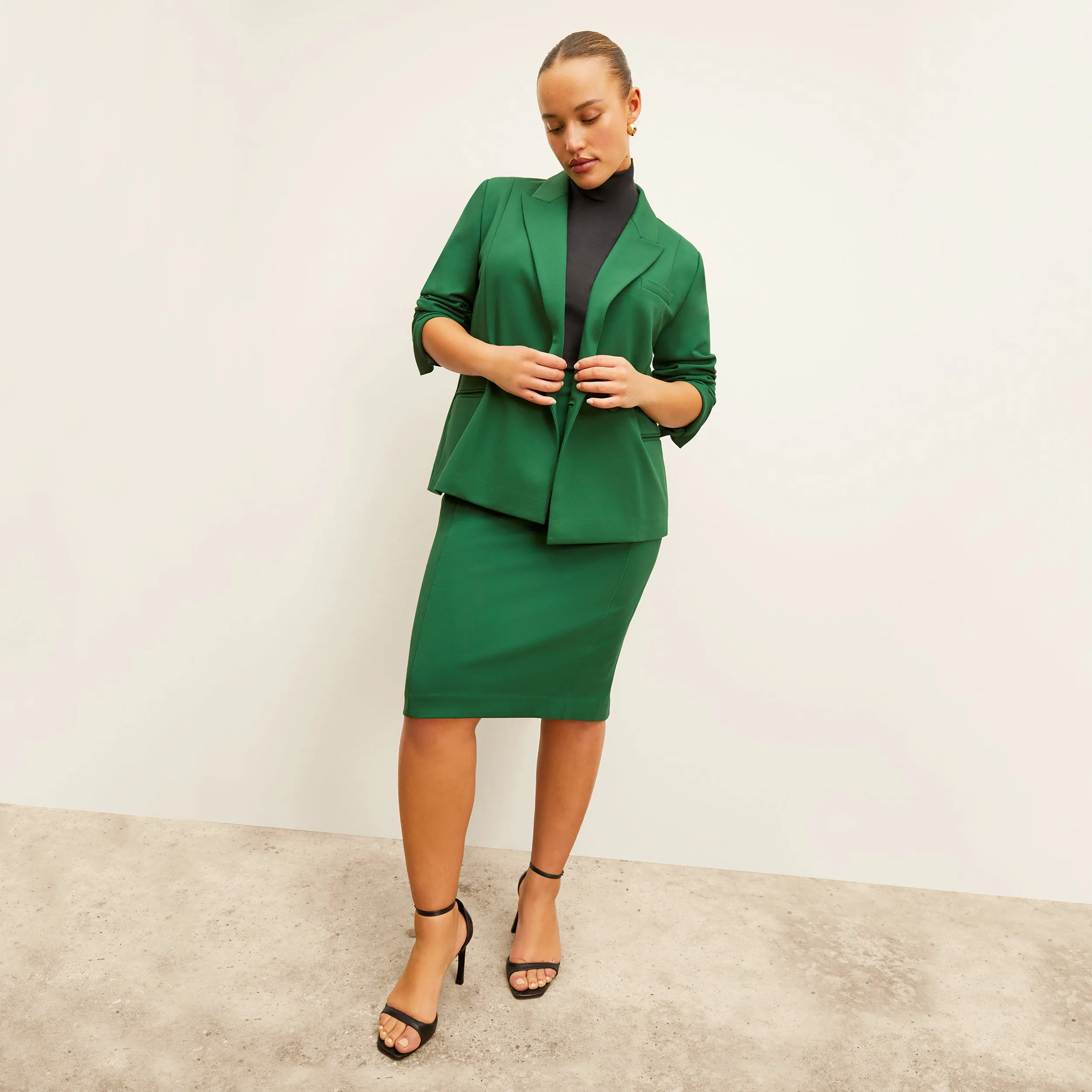 Kenny Blazer - Butter Ponte :: Shamrock HypoallergenicConstruction