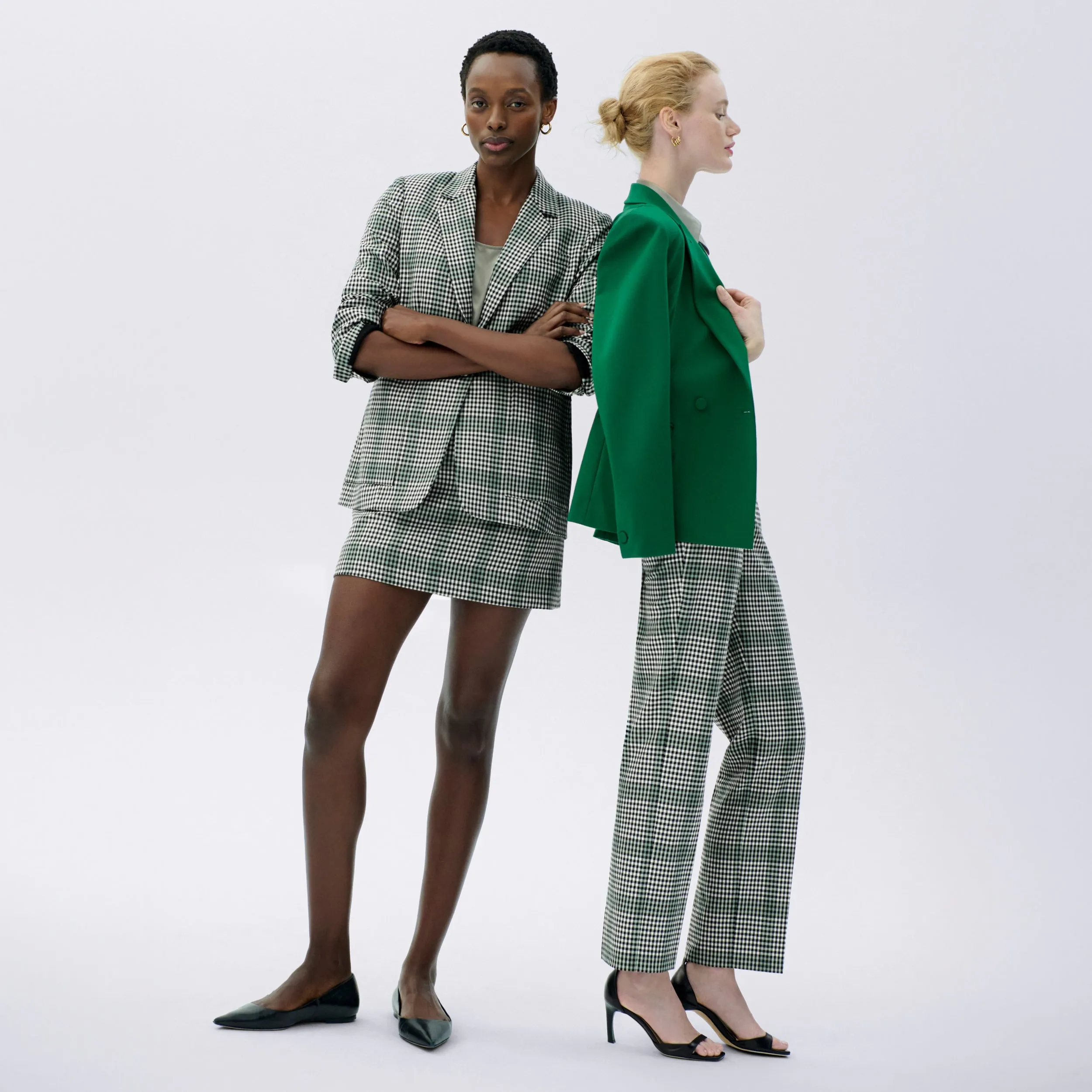 QuickPackFoldableDesign Reinforced Neckline Kenny Blazer - Butter Ponte :: Shamrock