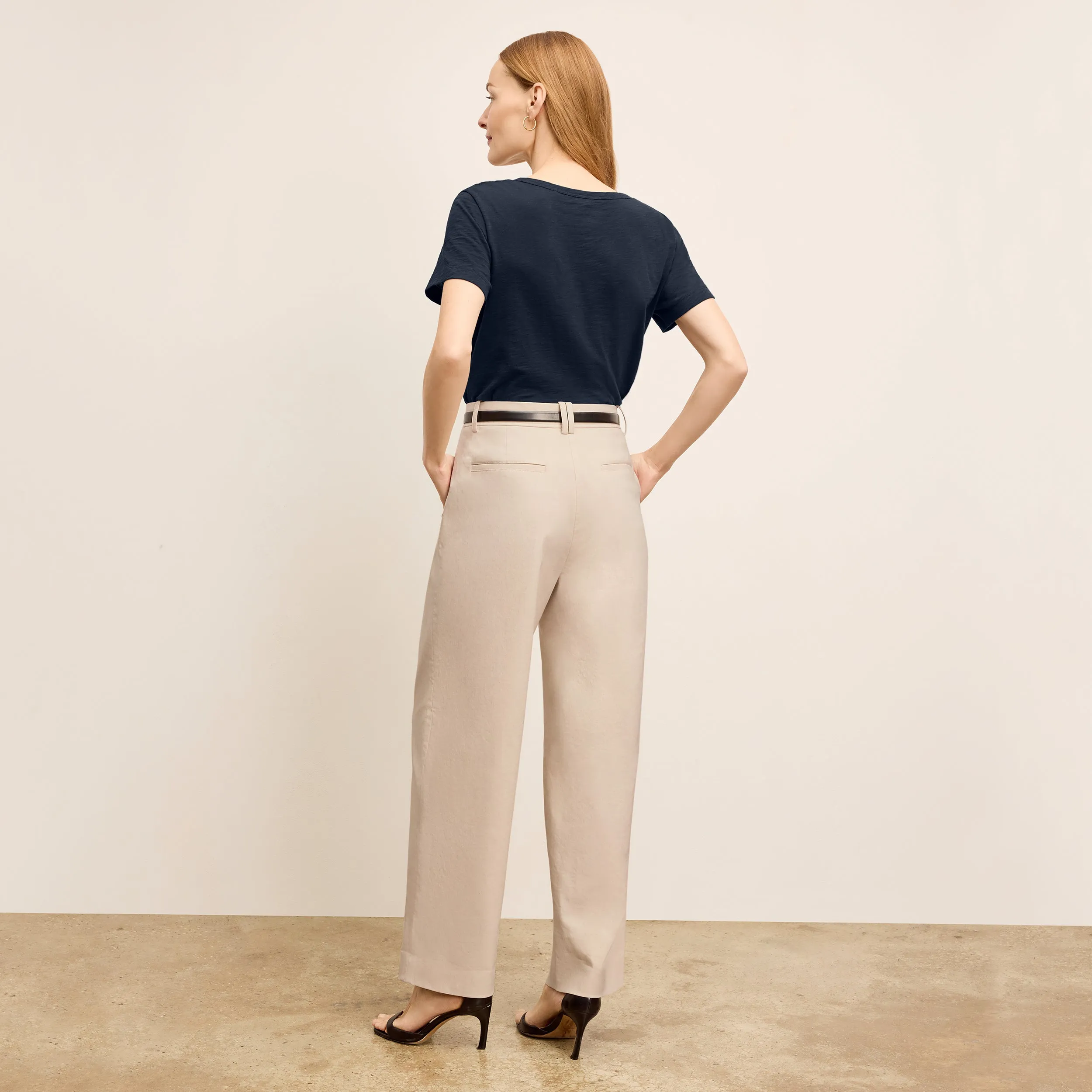 Kenya T-Shirt - Organic Cotton Slub :: Dark Navy Flattering Design Minimal Look