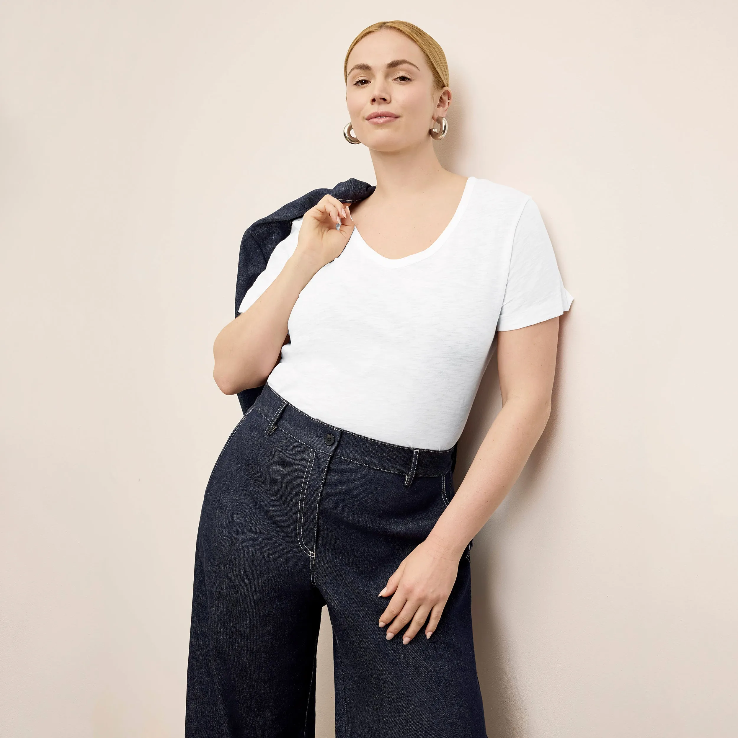 Soft Cotton Kenya T-Shirt - Organic Cotton Slub :: White