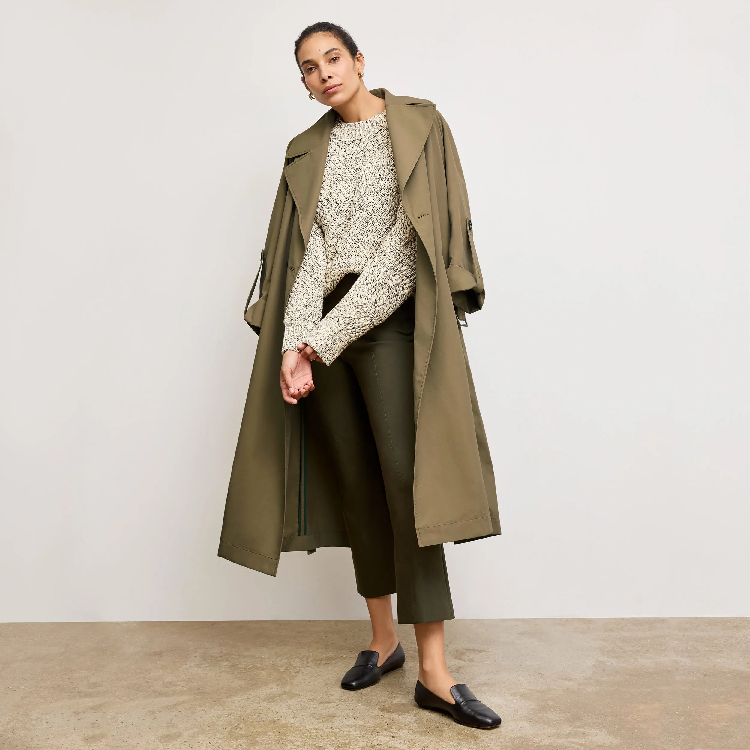 AllDayComfortFit Kick Flare Foster Pant - Eco PowerStretch :: Dark Olive