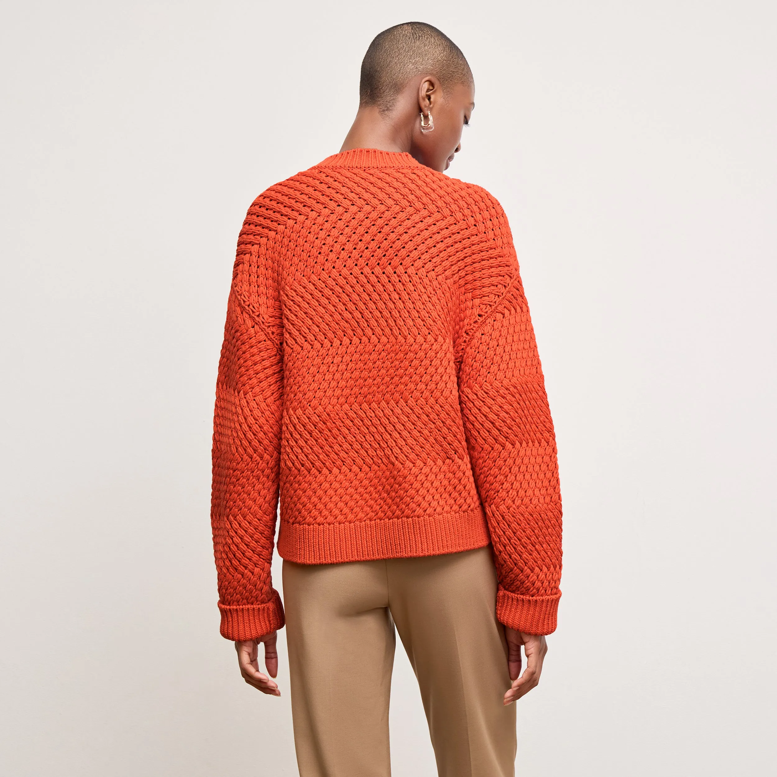 Kiki Crewneck Sweater :: Valencia EcoFriendlyMaterials Reinforced Elbow Patches Fashionable Style