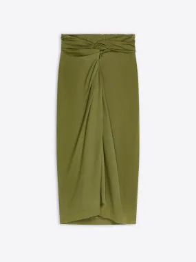 Knotted jersey skirt DurableReinforcement Formal Wear