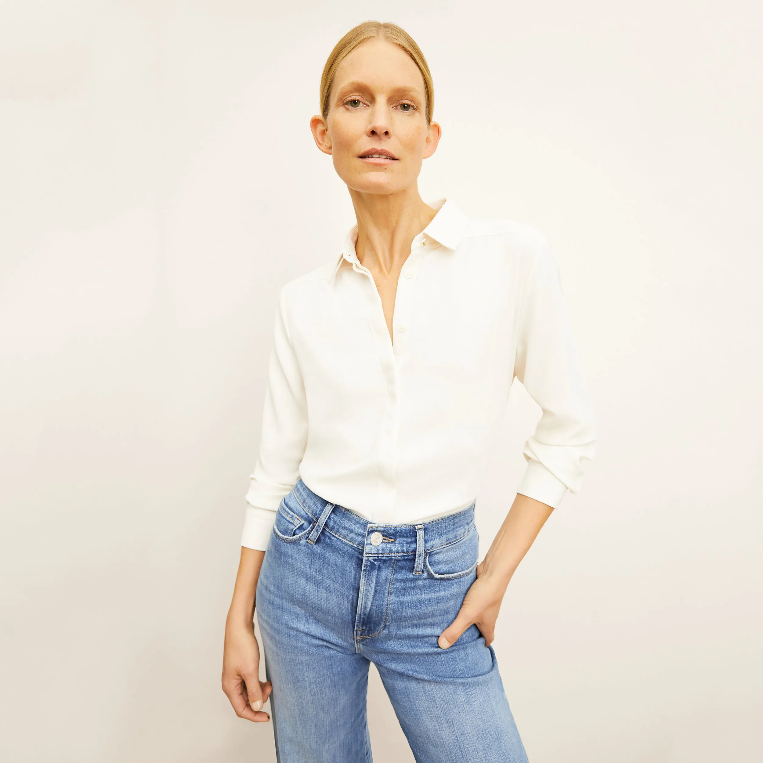 LayeredCuff PlushLining Lagarde Shirt - Eco Soft Wave :: Ivory