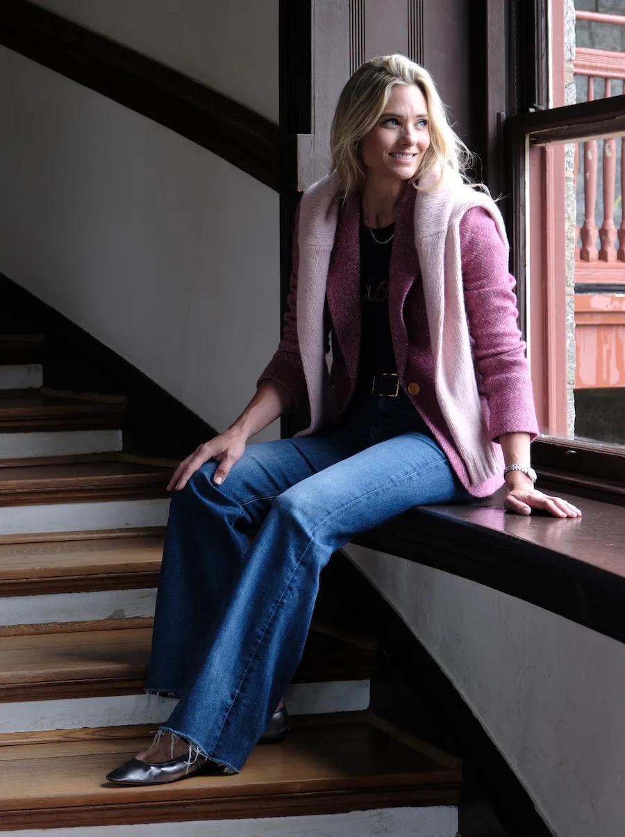 Compact Thermal Insulation FourWayStretchFabric L'AGENCE CHAMBERLAIN BLAZER