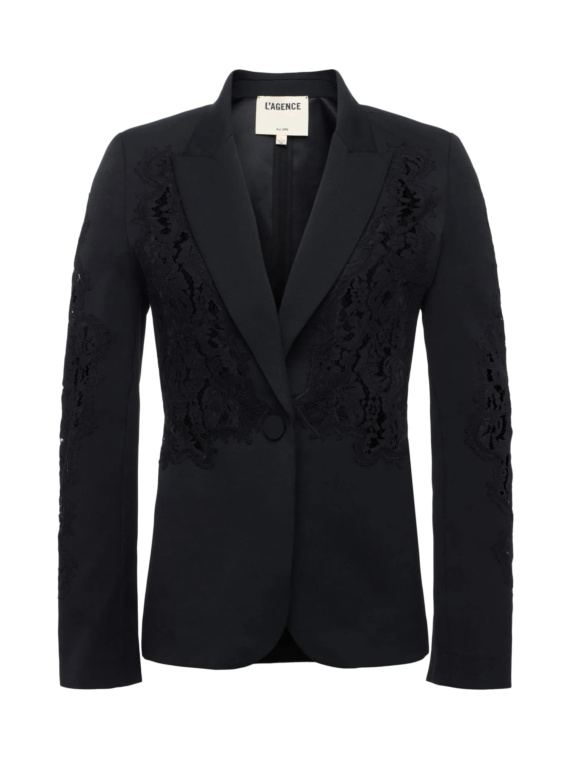 L'AGENCE CLEMENTINE LACE BLAZER Everyday Fashion Casual Tee
