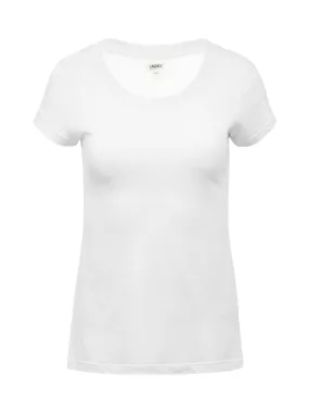 Trendy Cardigan LoopwheelFabric L'AGENCE CORY CREW NECK TEE