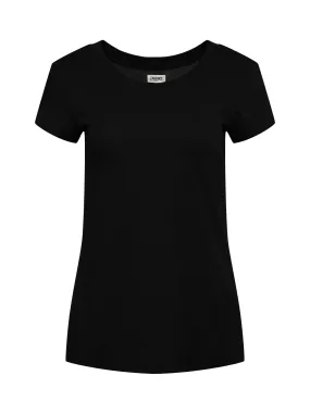 Loose Sweater NonChafingEdges L'AGENCE CORY SCOOP NECK TEE