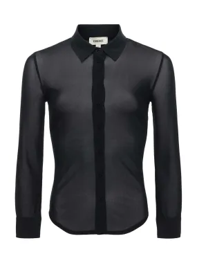 Resilient Elasticity Mesh Lining L'AGENCE INDIANA FITTED BLOUSE