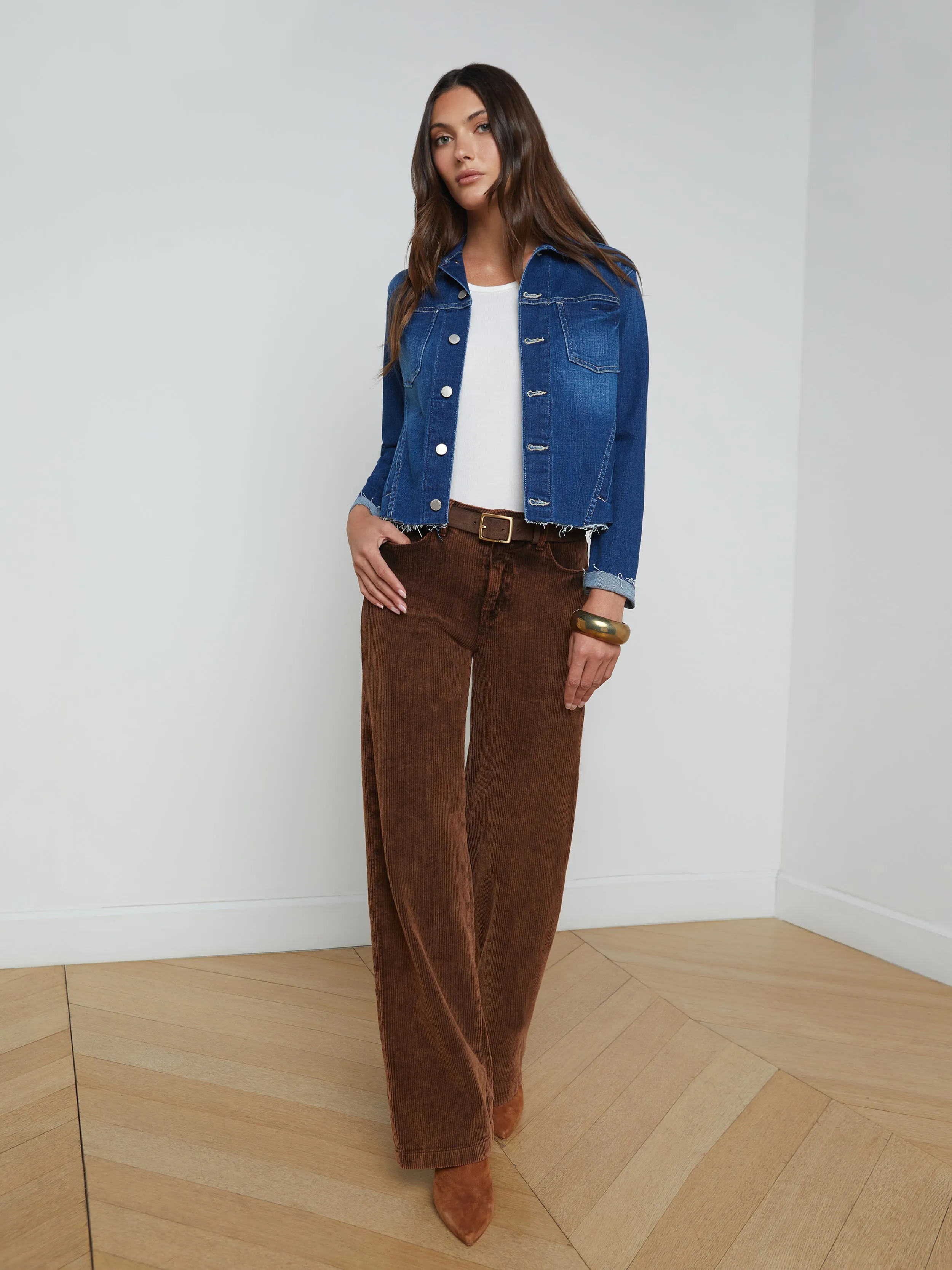 Organic Cotton L'AGENCE JANELLE SLIM JACKET