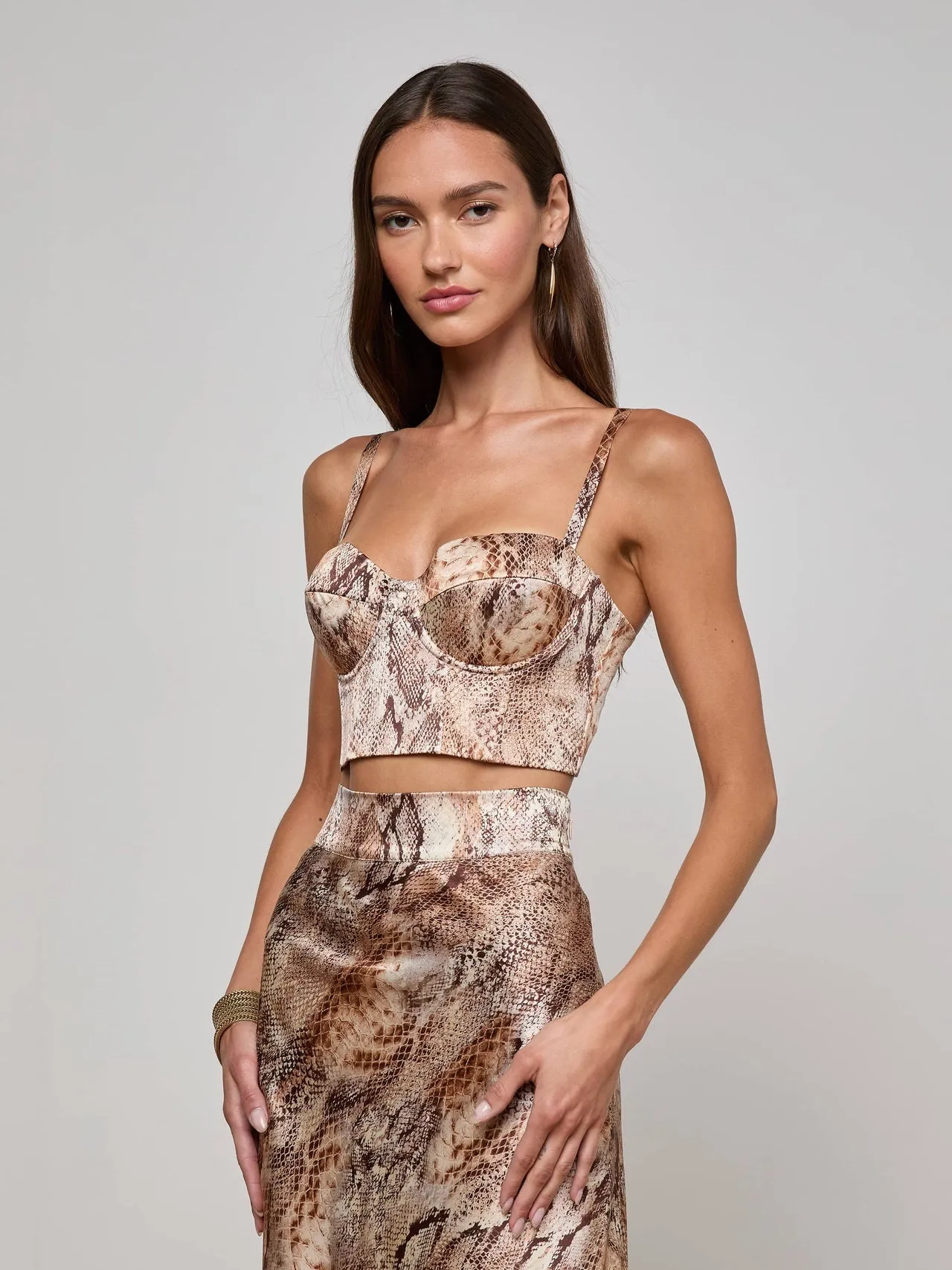 OdorControl Technology L'AGENCE SONYA BRALETTE IN WESTERN SNAKE