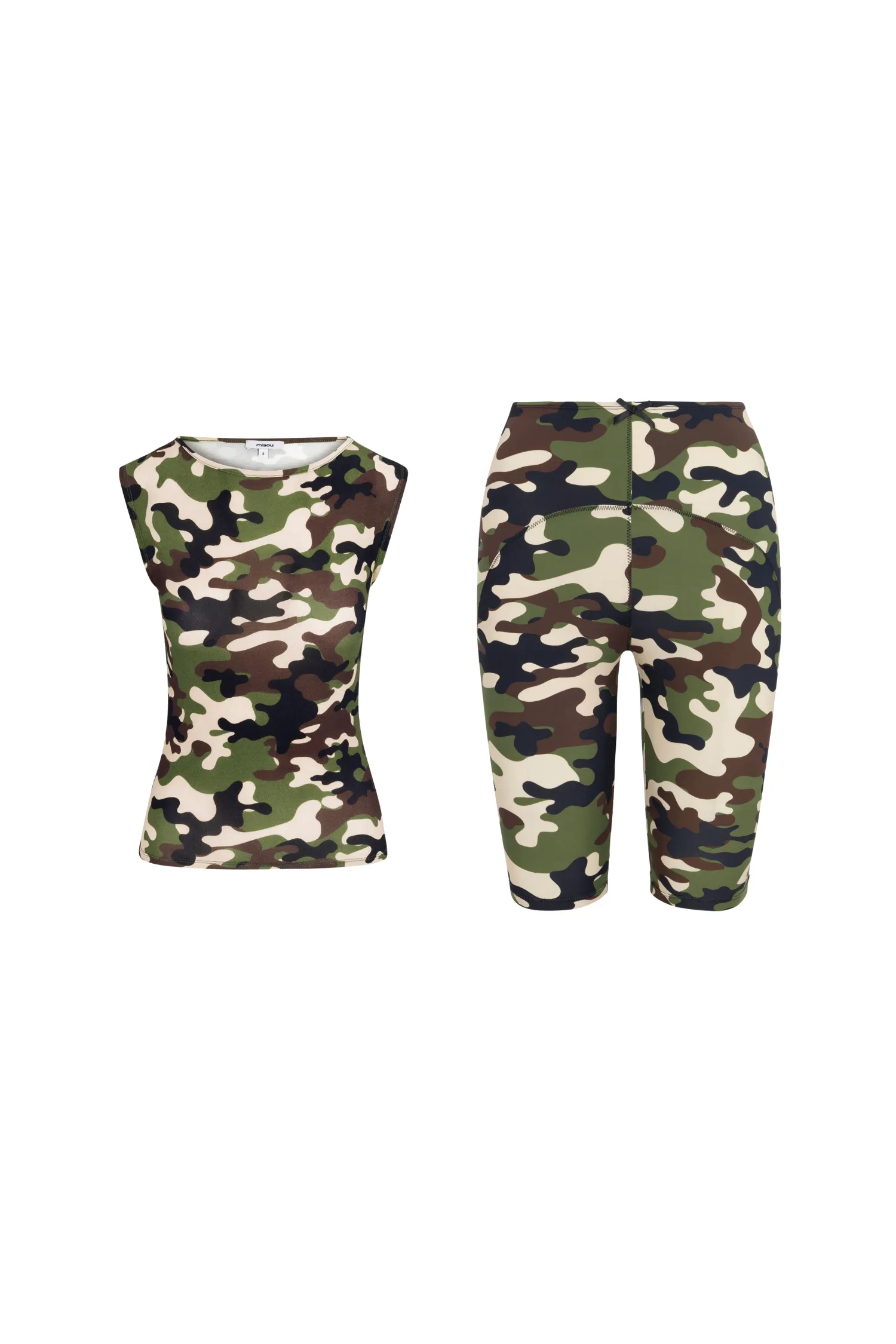 Flatlock Stitching Technique KELLY TOP   JANE SHORT - CAMO