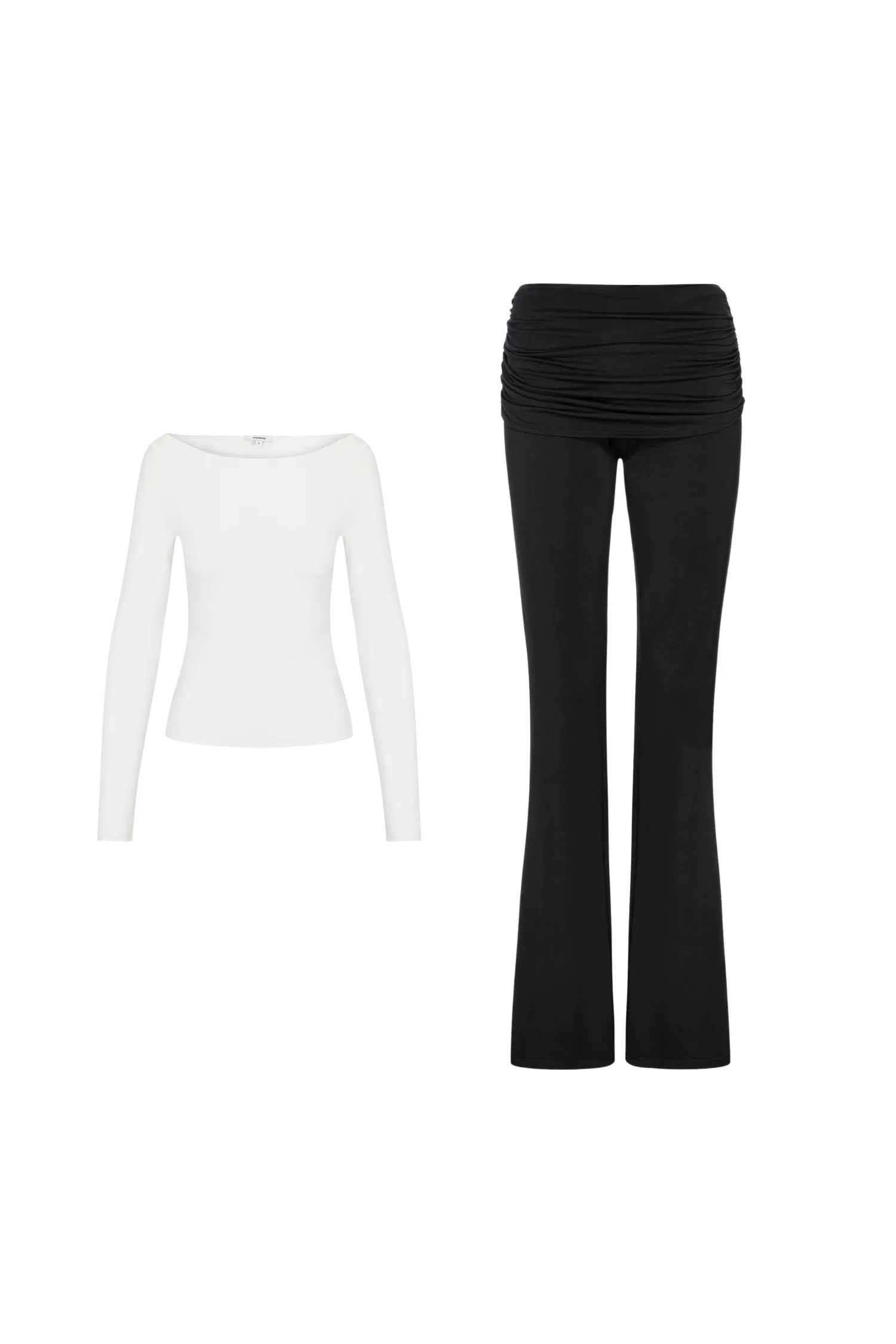 FadeResistantTechnology AMELIA TOP   ALANA PANT - DOVE/BLACK