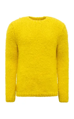 QuickDry Textile Lawrence Knit Sweater in Cadmium Yellow Welfat Cashmere