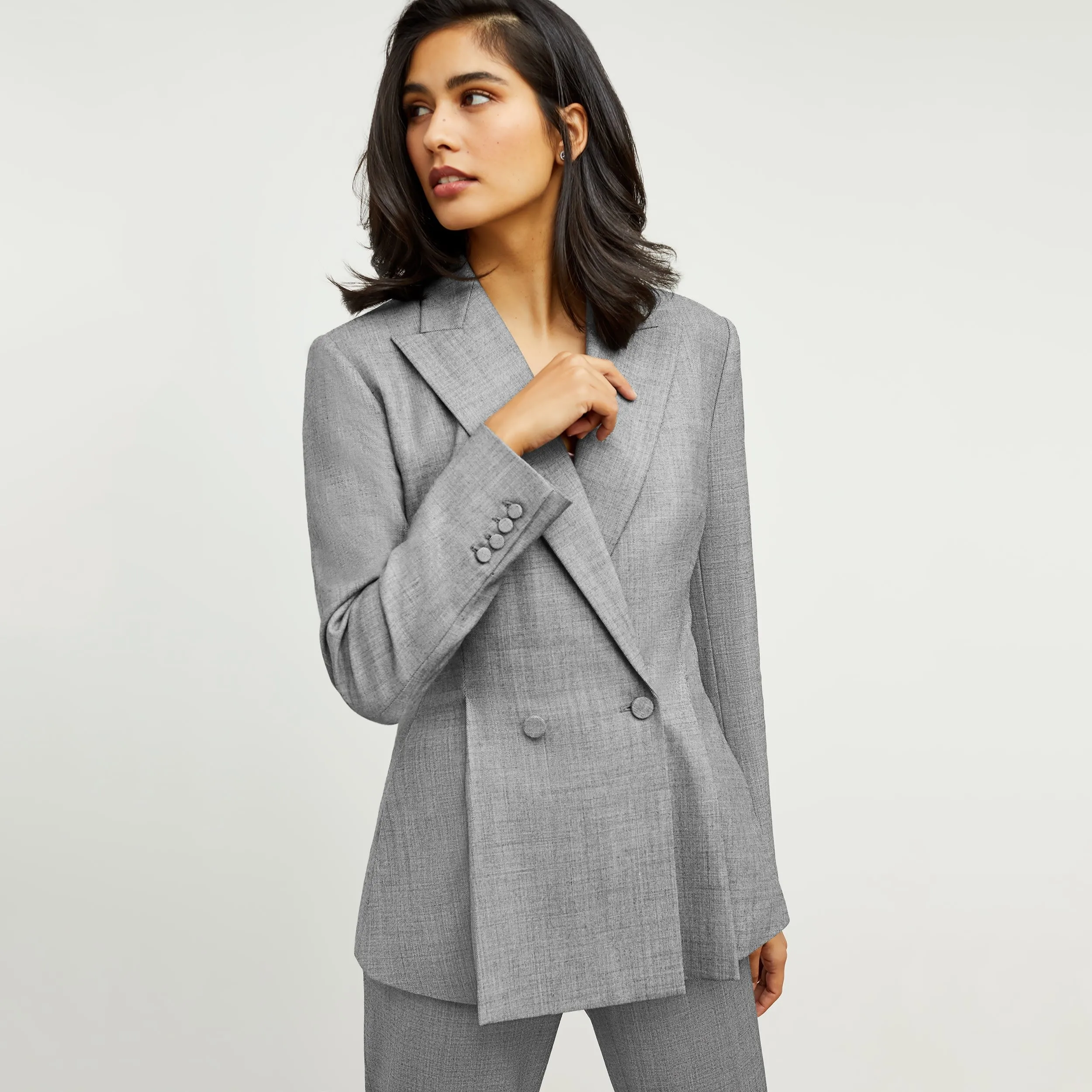 Gaia Jacket - Sharkskin :: Black / White EcoFriendlyMaterial Classic Hoodie