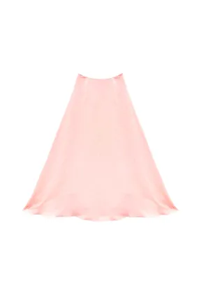 The Laura Skirt - Ballet Pink Moir?? Flat Lock Seams