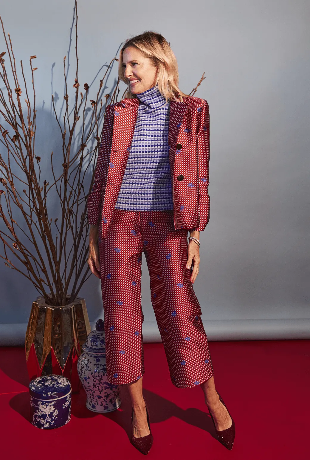 Le Culottes - Gingham et Rose Layer Comfort Multi-way wear