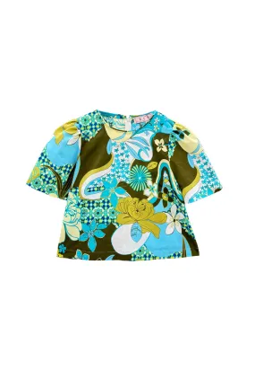 Lee Top - Retro Floral FadeResistantTechnology Layered Look