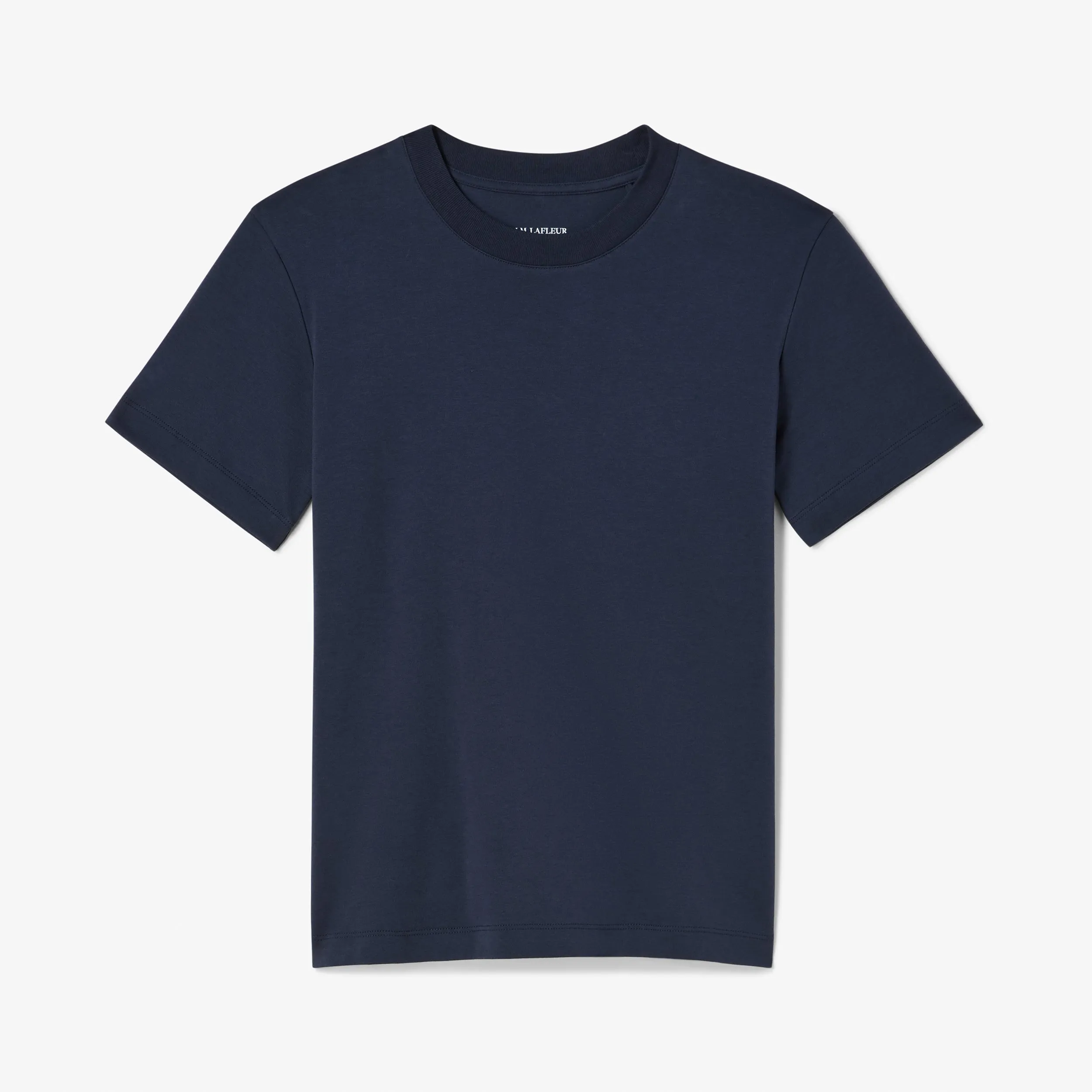 Anti Fade Technology FrenchTerry Leslie Classic T-Shirt - Organic Pima Cotton :: Dark Navy