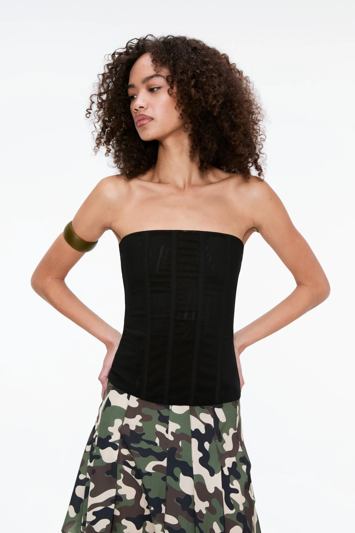 LIBRA CORSET - BLACK Versatile Layering Piece Vintage Pullover