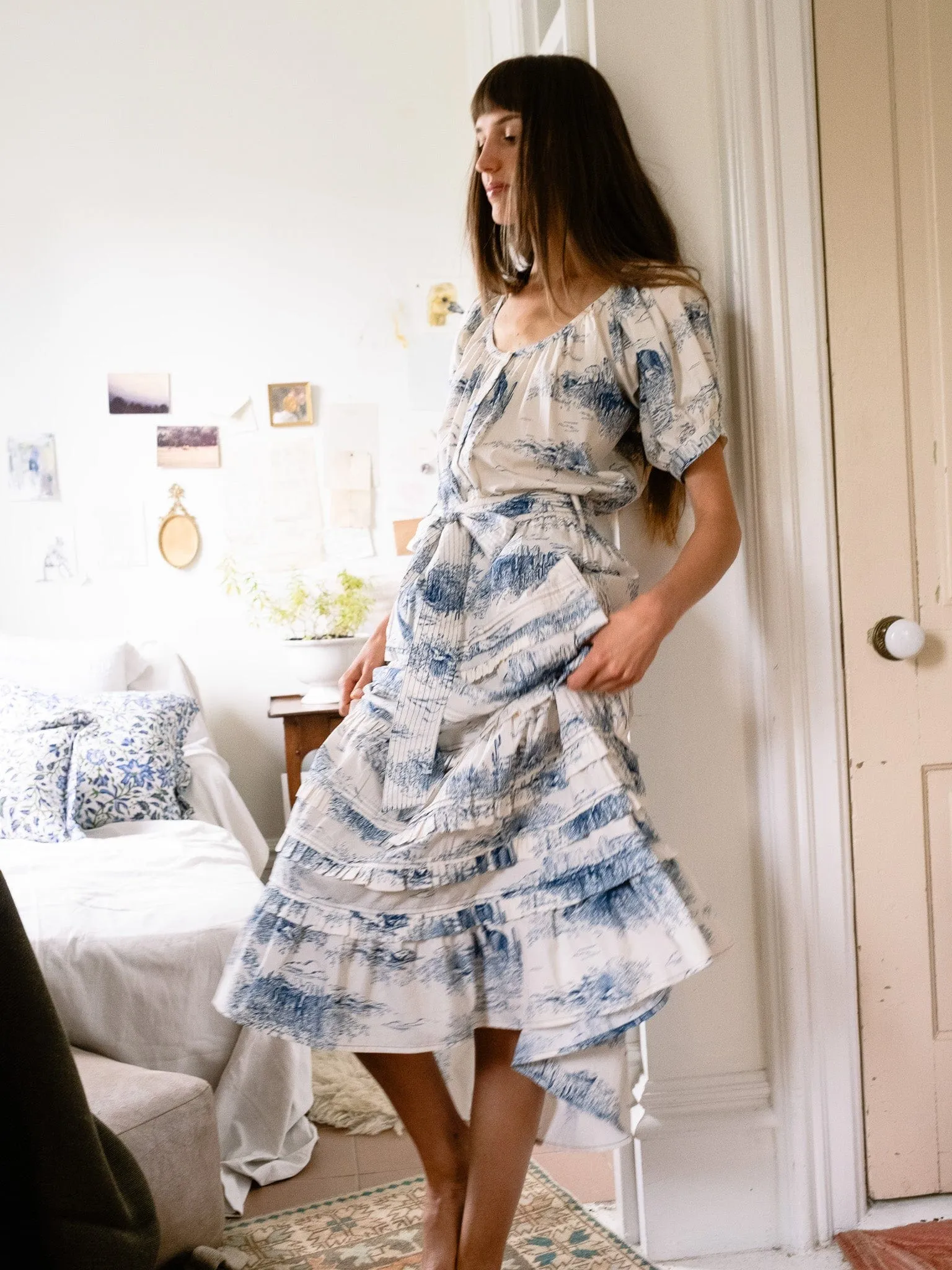 Fast fashion Crisp Finish Kasia Skirt in Western Toile