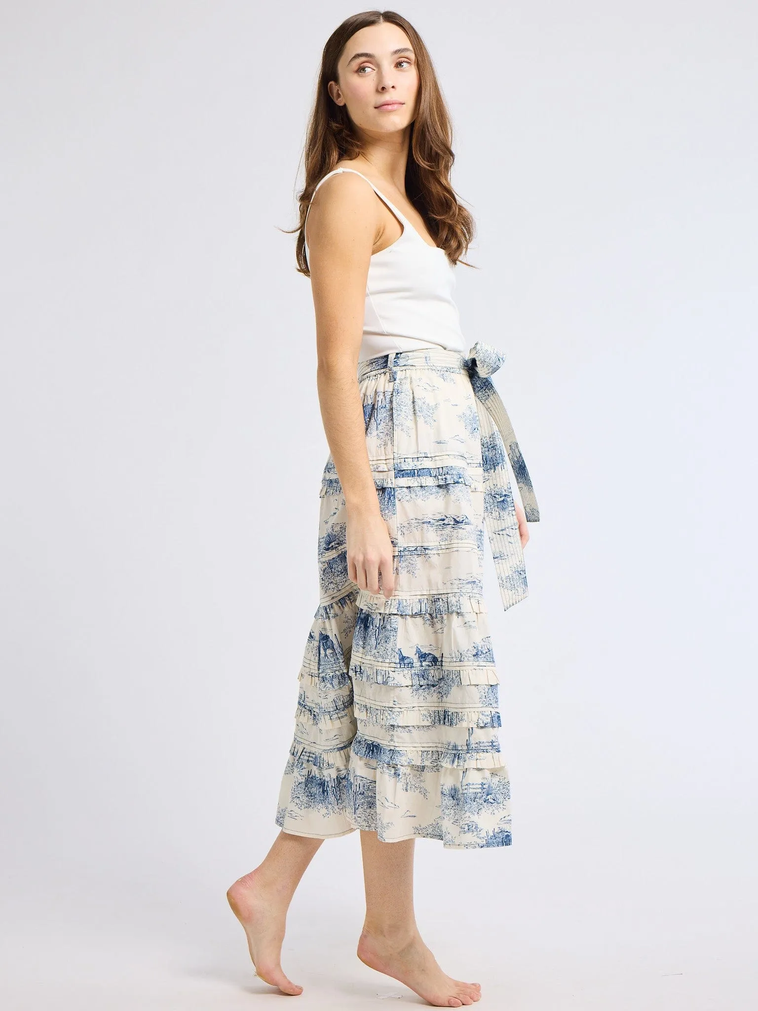 Kasia Skirt in Western Toile Simple Fit