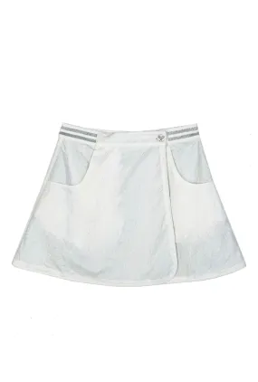 Streetwear vibe Non Bulk SAMPLE - Reversible Tennis Skirt - Whites