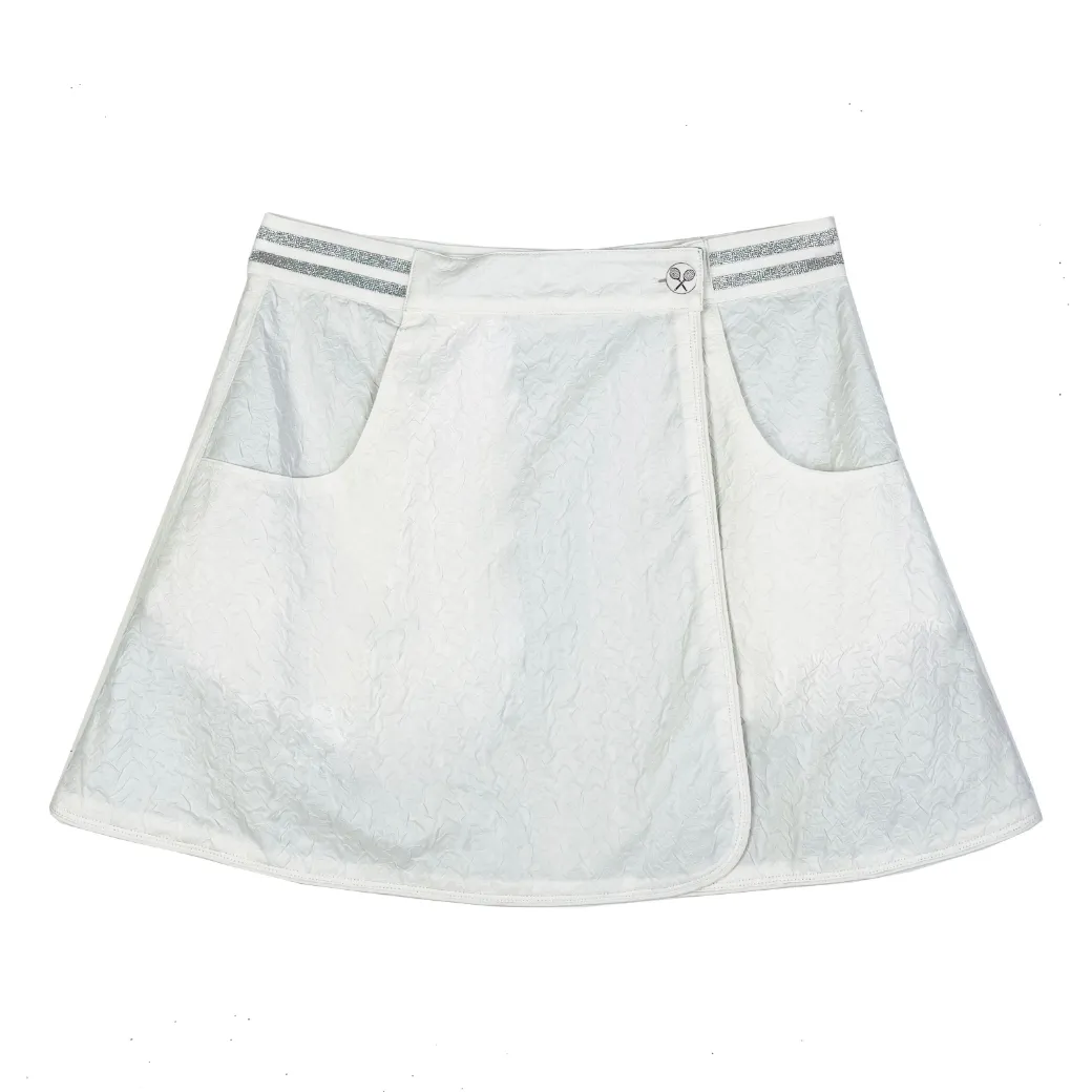 Stay Flexible UVProtectiveLayer SAMPLE - Reversible Tennis Skirt - Whites