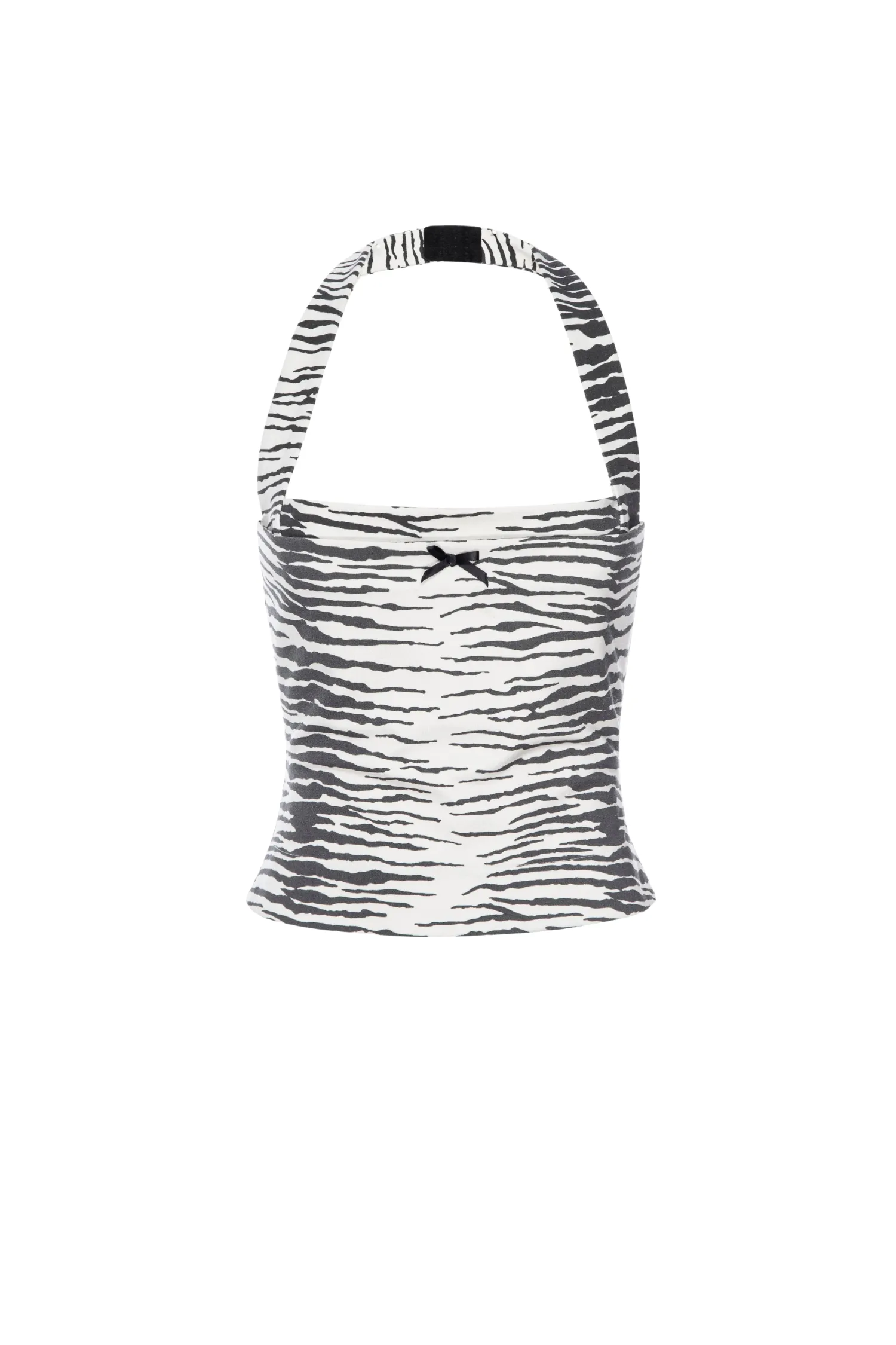 MIKAELA TOP - ZEBRA Non Closure Collar