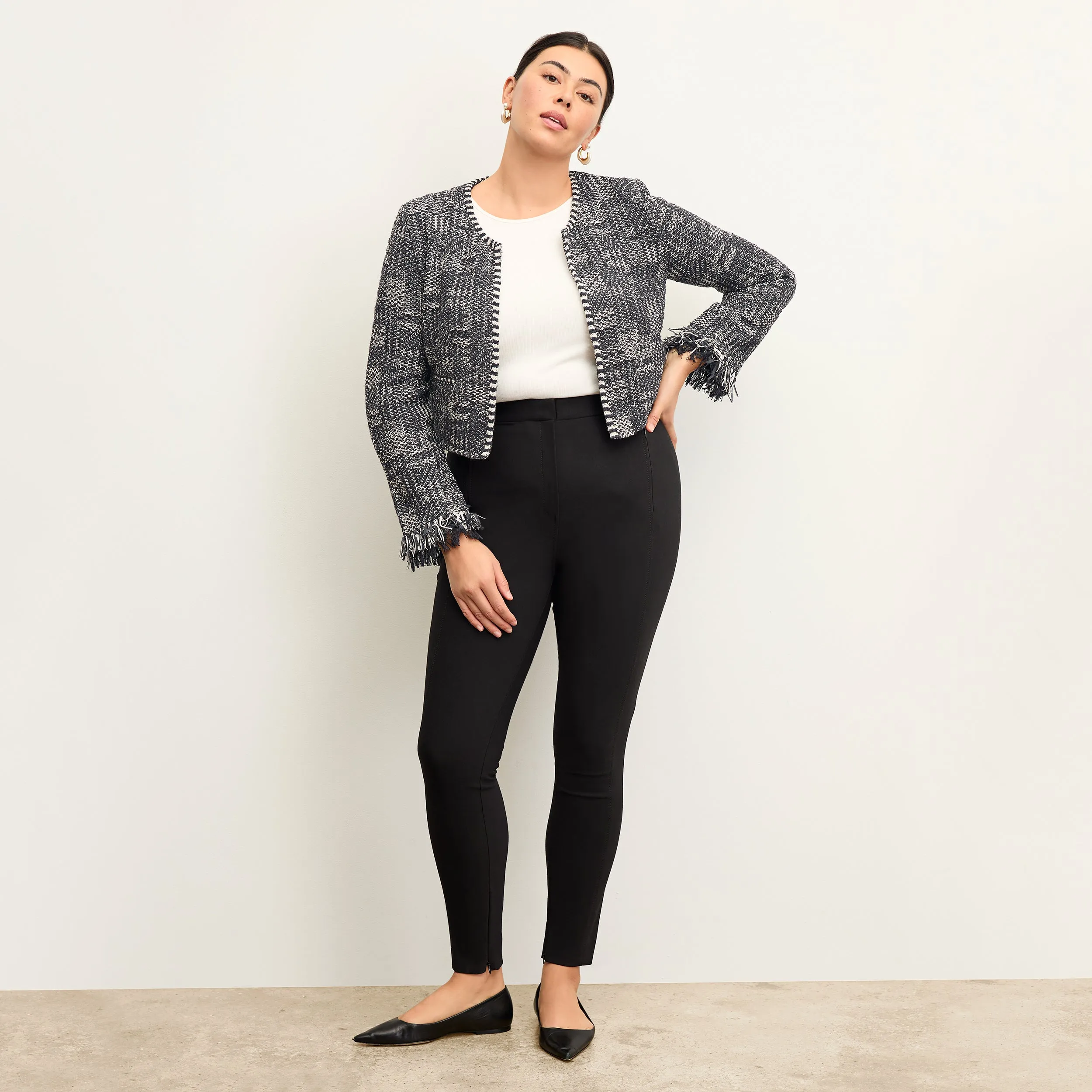 Ultraviolet Protection Lilia Jacket - Interweave :: Black / White