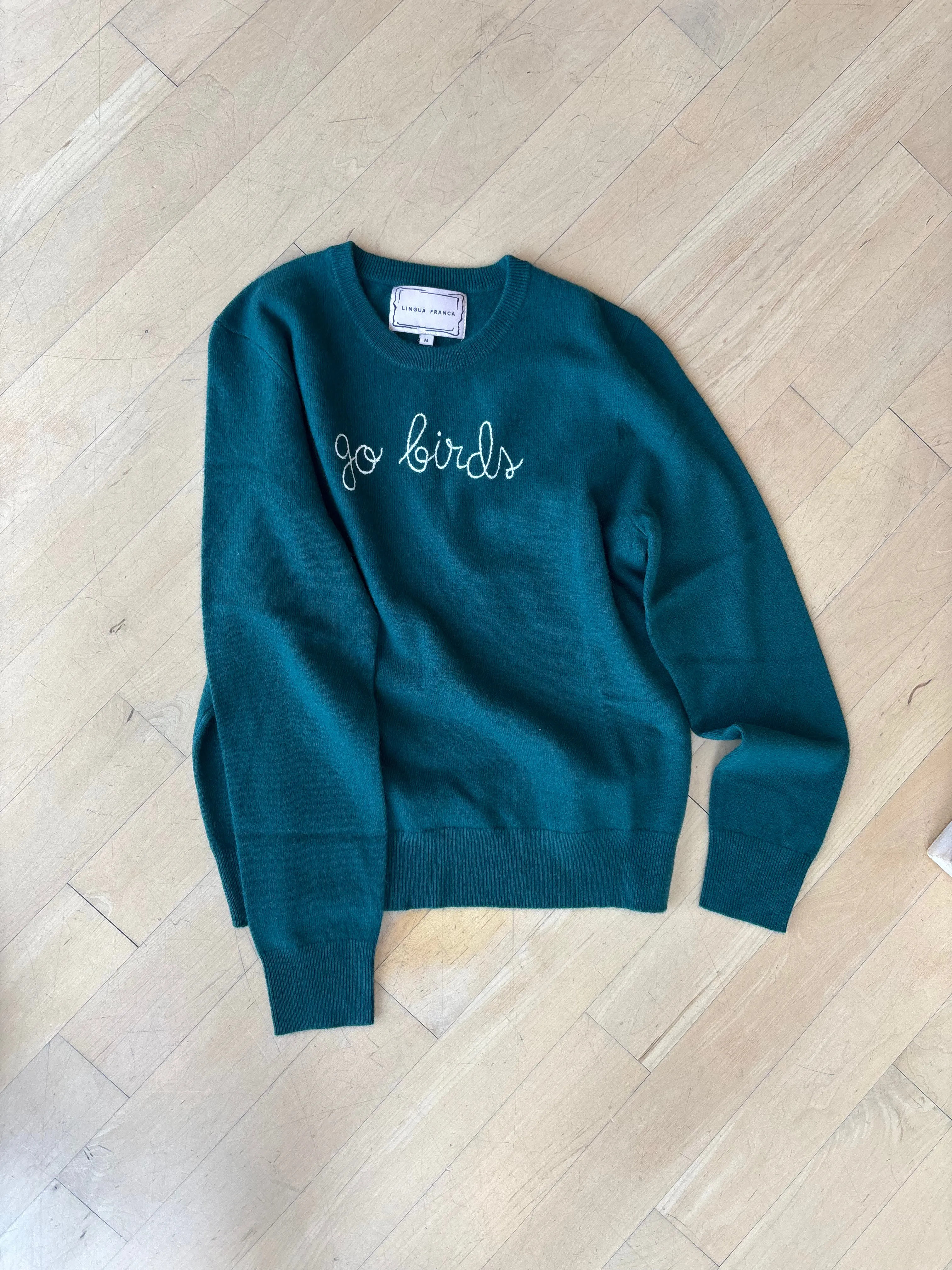 Formal Tank Bound Seam Finish LINGUA FRANCA GO BIRDS CREWNECK