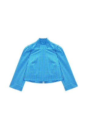 ZonalVentilation Long Sleeve Twiggy Top - Blue Gingham