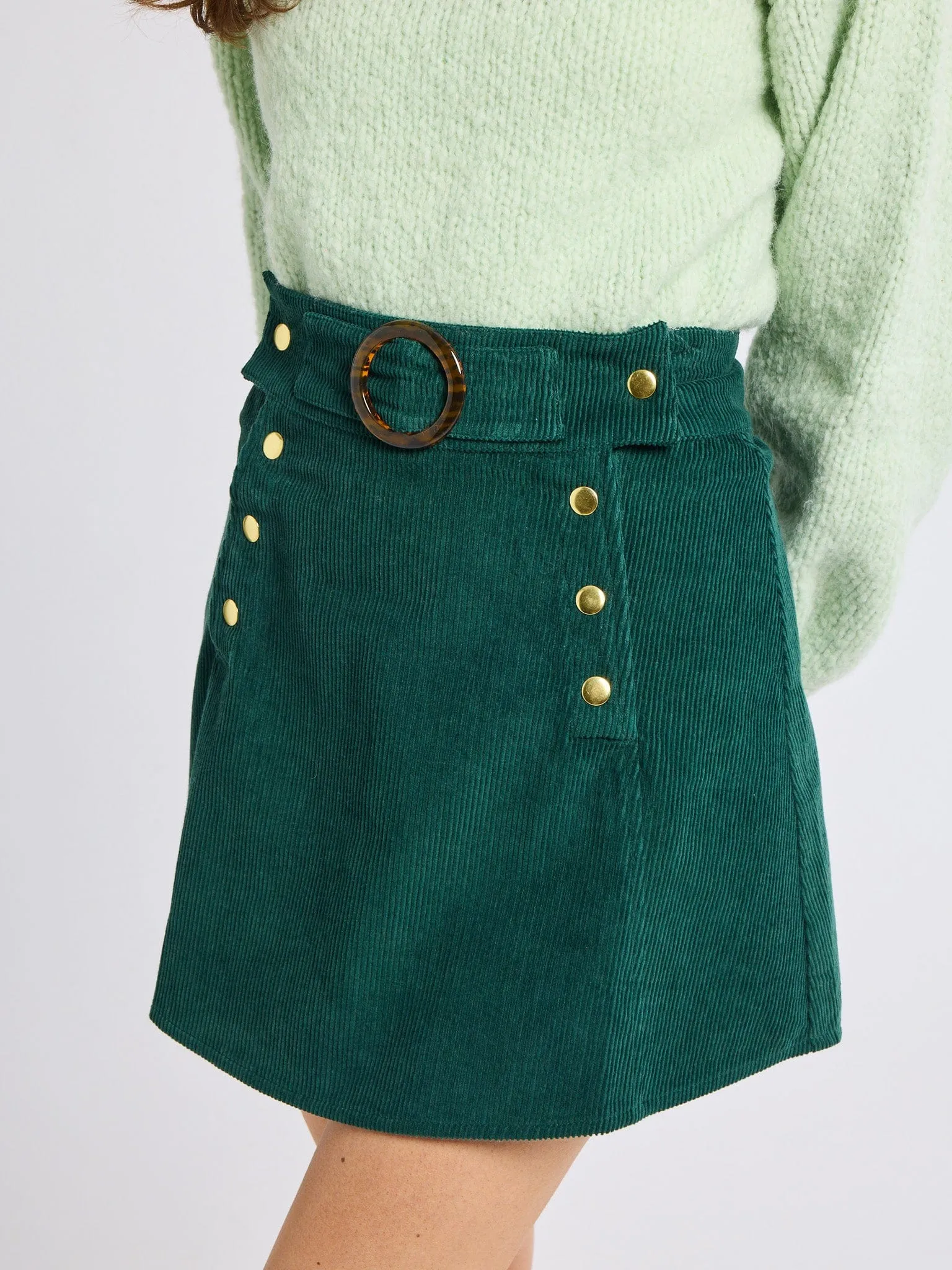 Coordinated Set Media Feature Lorelei Skirt in Spruce Cord