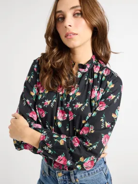 Francesca Top in Corsage Four Way Stretch Material Anti Pilling Treatment