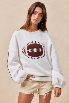 QuickDry IT4475K-02 | GAMEDAY THEME FOOTBALL EMBROIDERED SWEATSHIRT
