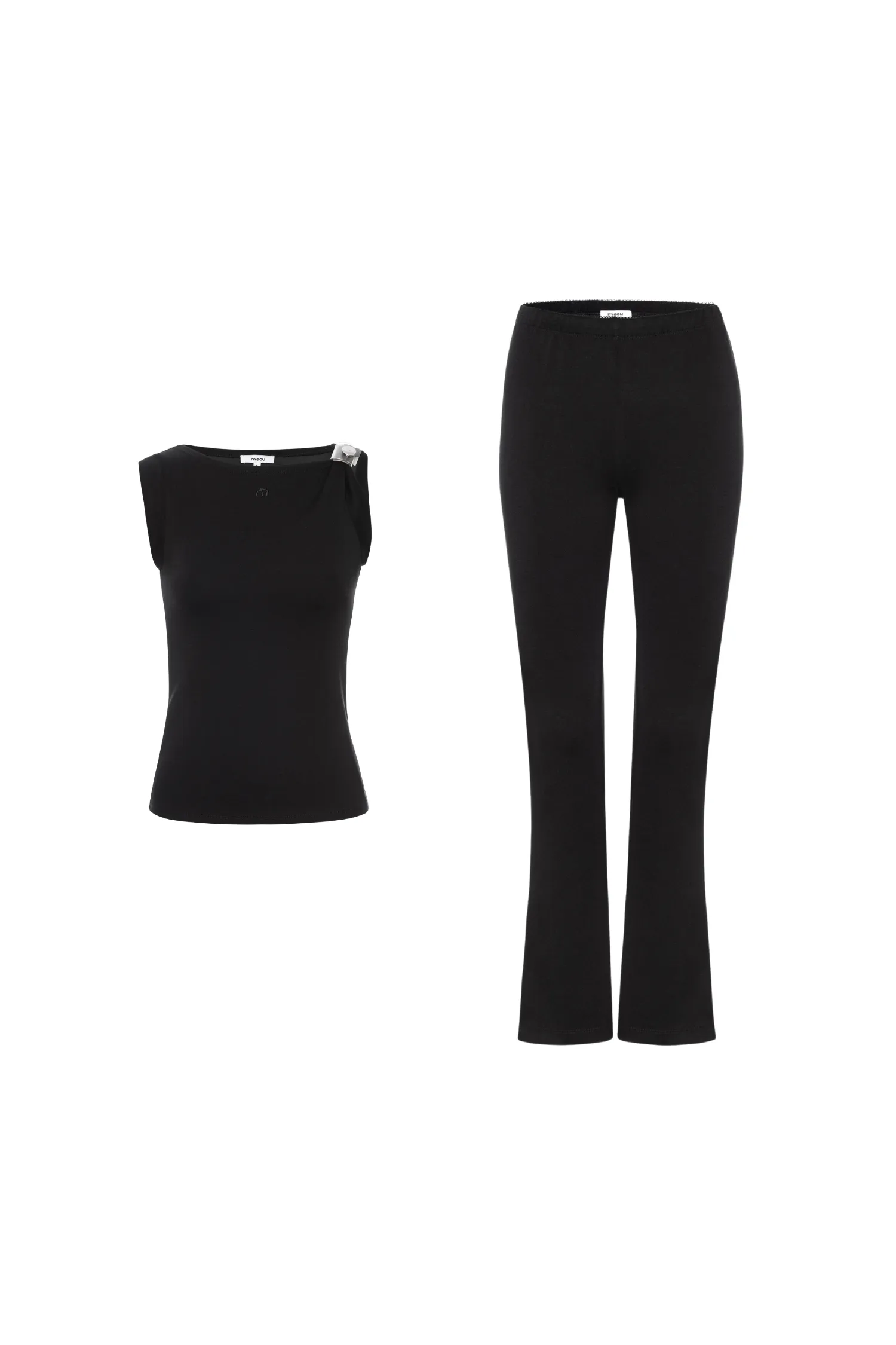LUCIA TOP   ALIA PANT - BLACK BrushedInnerLining