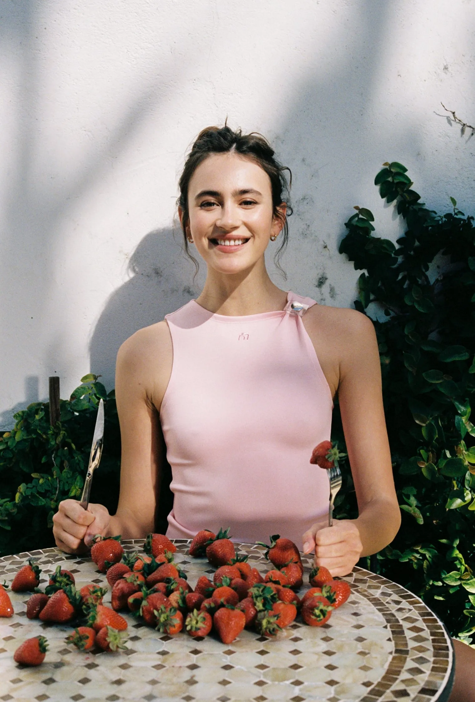 Non Irritating Label LUCIA TOP - PEONY