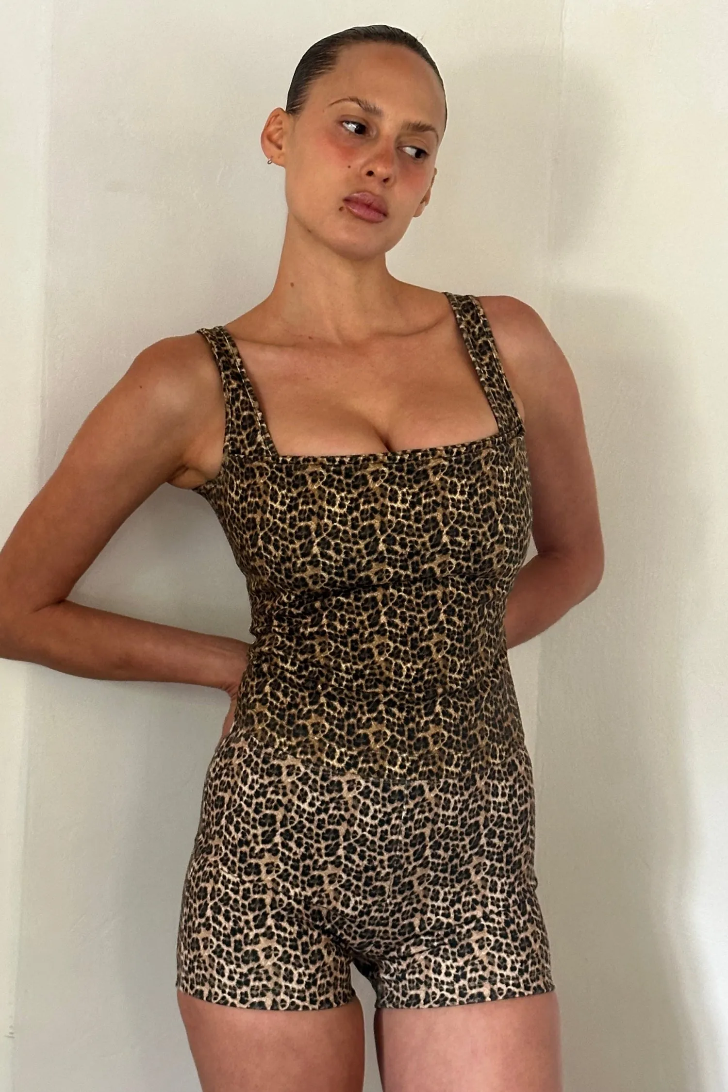 AllClimateAdaptive RawEdgedDesign LUNA TOP - LEOPARD